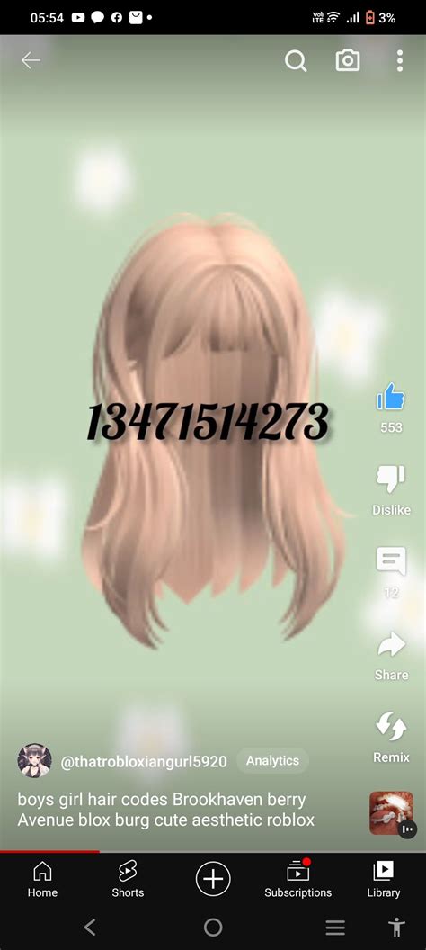 Brookhaven berry Avenue blox burg codes roblox Brookhaven hair blonde cute kawaii Emo 女性
