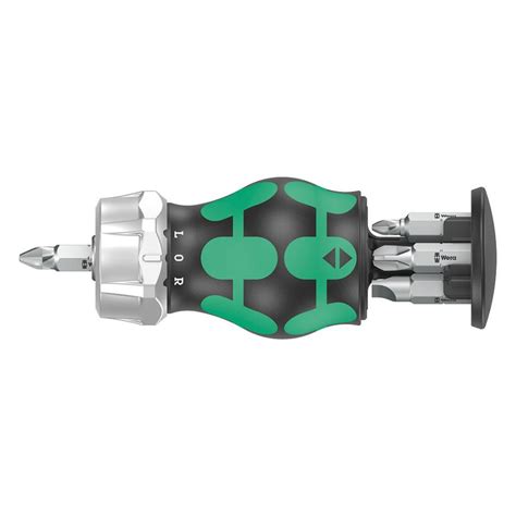 WERA ヴェラ コンパクトスタビー3ラチェットドライバーセット Kraftform Kompakt Stubby Magazin RA 3