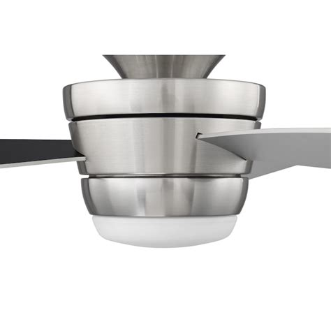 Harbor Breeze Mazon 44 In Brushed Nickel Led Indoor Flush Mount Ceiling