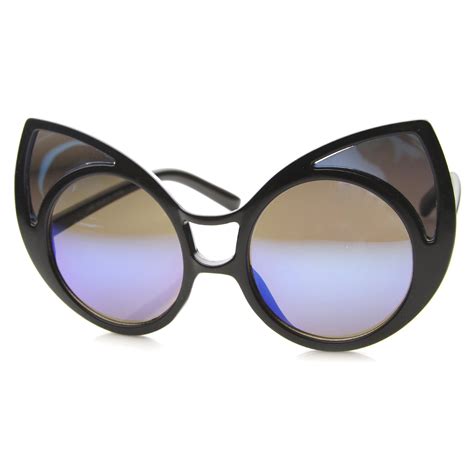 Oversize Window Cat Eye Revo Lens Sunglasses Zerouv