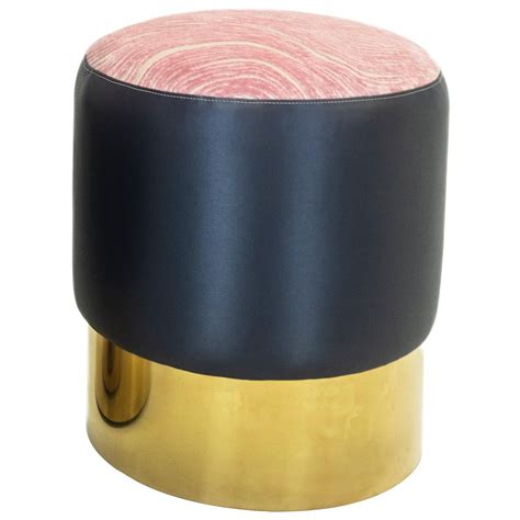 Pony Skin Quarter Round Ottomans By Rose Tarlow Melrose House At 1stdibs