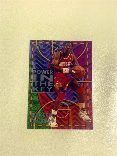 Hakeem Olajuwon Fleer Ultra Power In The Key Nba Card Etsy