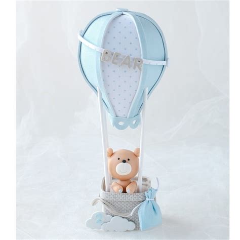 Hot Air Balloon Cake Topper Baby Shower Christening Baptism Etsy