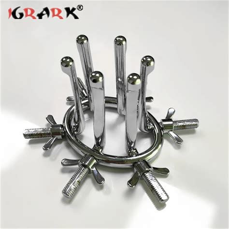 Metal Butt Plug Anal Spreader Vaginal Dilator Unisex Sex Stopper Adult Games Bdsm Equipment