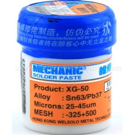 Solder Paste With TIN For SMT XG 50 SMD Solder Paste Buy Online