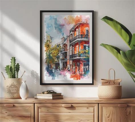 New Orleans Poster New Orleans Print New Orleans Artwork Home Décor