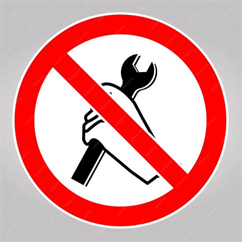 premium vector  tools symbol  restricted areas  zones