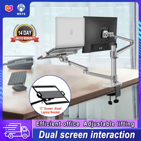 Viozon Monitor And Laptop Mount In Adjustable Dual Arm Desk Mounts