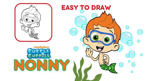 How To Draw Nonny Bubble Guppies Youtube