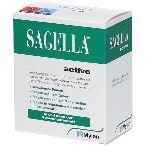 SAGELLA active Intim-Reinigungstücher 10 St - Shop Apotheke