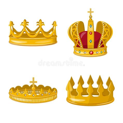 Vector Design of Monarchy and Gold Sign. Collection of Monarchy and ...