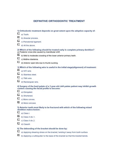 Definitive Orthodontic Treatment Pdf