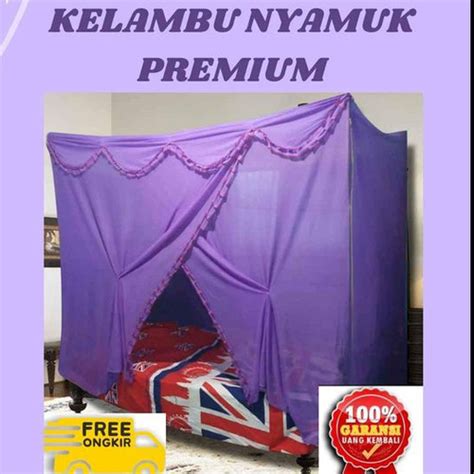 Jual Kelambu Tidur Anti Nyamuk Kotak Ukuran Jumbo Dewasa TEBAL KUAT