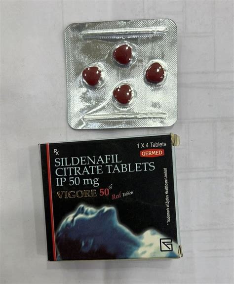 Vigore 50mg Sildenafil Citrate Tablet IP At Rs 40 Stripe Angura