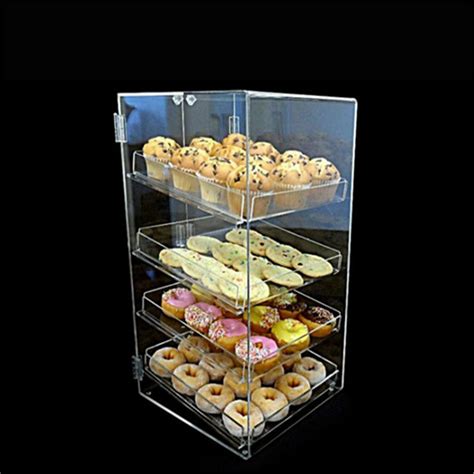 China Acrylic Bakery Display Cabinet Showcase For Bagel Bakery Shop