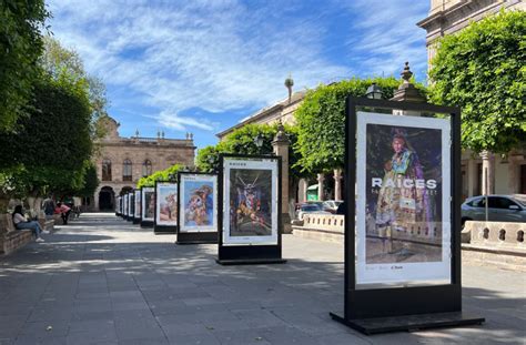 Plaza de Armas de Morelia sede de la exposición Raíces de Florence