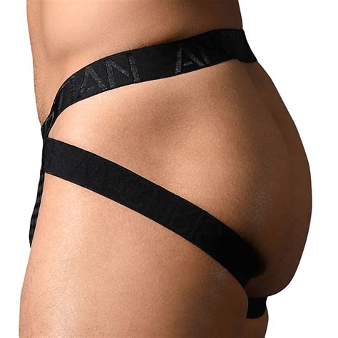 Andrew Christian Almost Naked Martel Mesh Cross Jock Black Inderwear