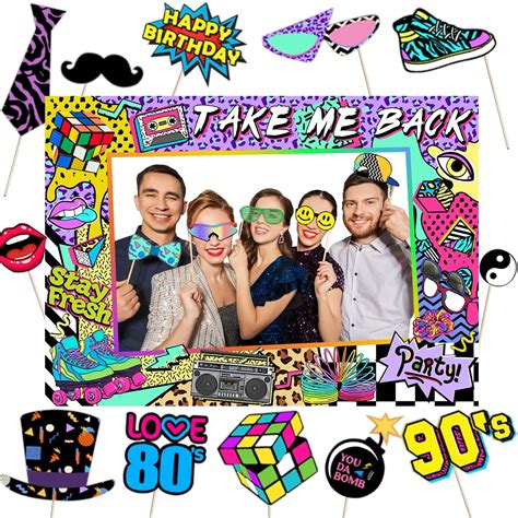 Buy S S Themed Party Decorations For Adults S Throwback Party