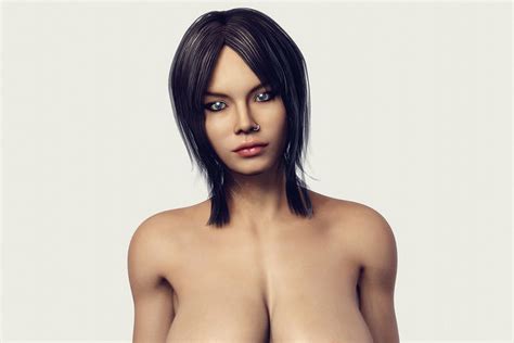 Naked Busty Woman Fully Rigged D Model Animated Rigged CGTrader
