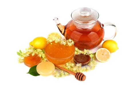 Premium Photo Herbal Tea And Linden Honey