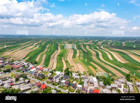 Suloszowa village in Krakow County, Lesser Poland Voivodeship, in southern Poland. Beautiful ...