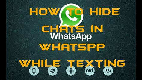 How To Hide Chats In Whatsapp While Texting YouTube