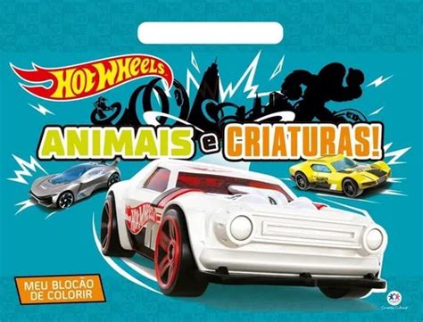 Livro Meu Bloc O De Colorir Hot Wheels Animais E Criaturas Frete Gr Tis