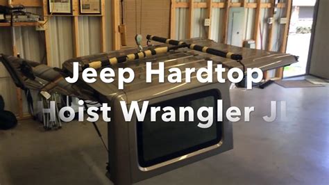Jeep Hardtop Hoist Wrangler Jl Youtube