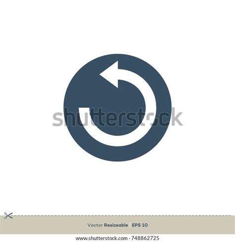 Restore Icon Vector Logo Template Illustration Stock Vector Royalty