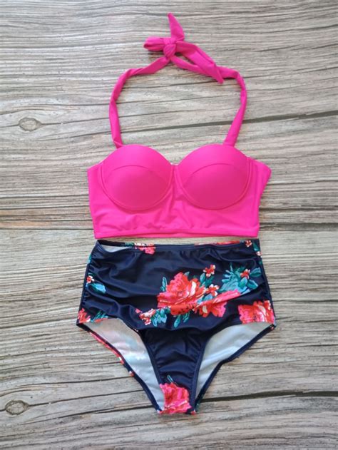 MAILLOT DE BAIN Taille Haute Bikini Grande Taille Maillots De Bain Femmes Maillot De Bain