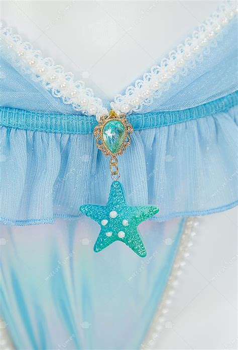 Women Pm Derivative Sexy Lingerie Set Short Top And Thong With Skirt Hem And Necklace Cosplay