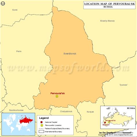 pervouralsk location  pervouralsk  russia map
