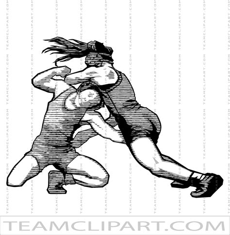 Girls Wrestling Silhouette | Clipart Images | AI JPG EPS PNG