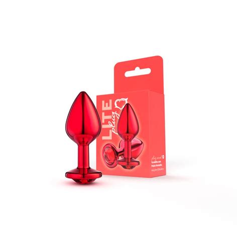 Lite Plug Anal Vermelho M Pedra Vermelha Sexy Fantasy