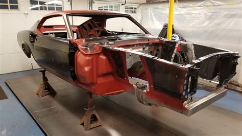 1969 Mustang Fastback New Quarter Panels And Ready For Seam Sealer Youtube