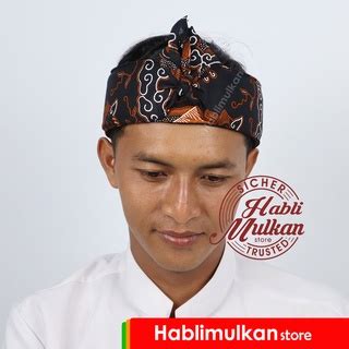 Jual Iket Kepala Tradisional Sunda Jawa Batik Singo Barong Bukan