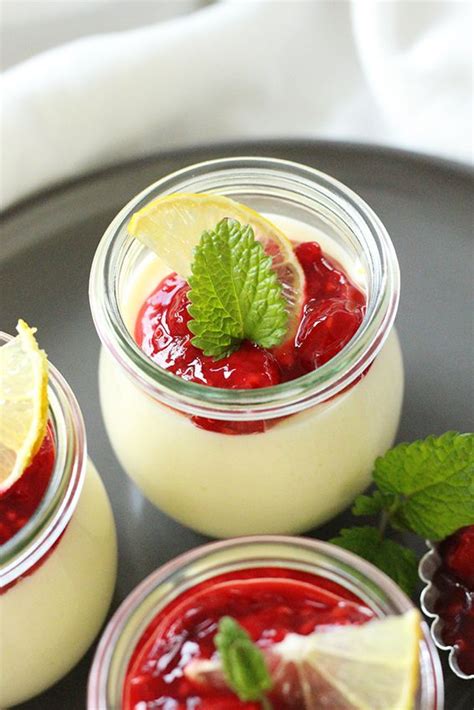 Sommerliches Zitronen Mousse Mit Himbeeren Fr Ulein Sommerfeld