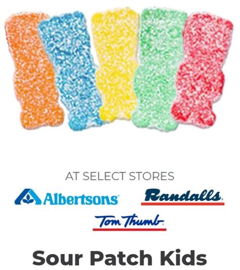 Free Sour Patch Kids At Albertsons Randalls And Tom Thumb Freeosk