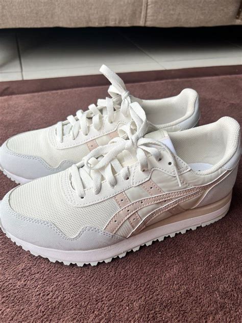 Asics White Shoes Womens Fashion Footwear Sneakers On Carousell