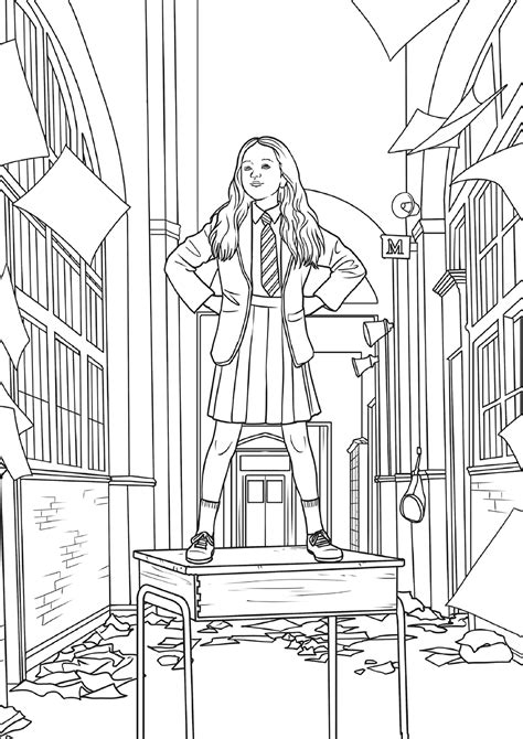 Matilda Coloring Pages Dive Into The Magical World Of Roald Dahl Not