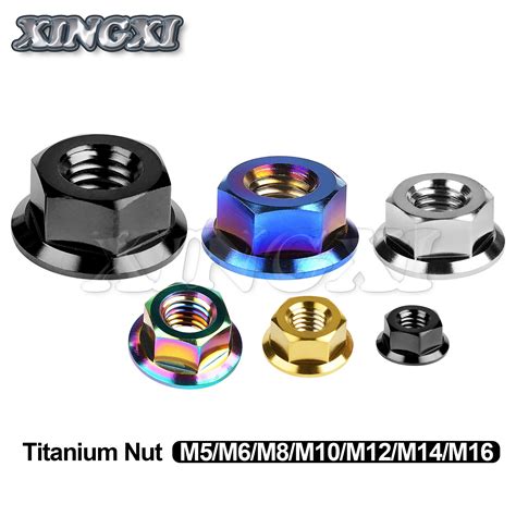 Xingxi Titanium Nuts Ti M M M M M M M Flange Nut Screws