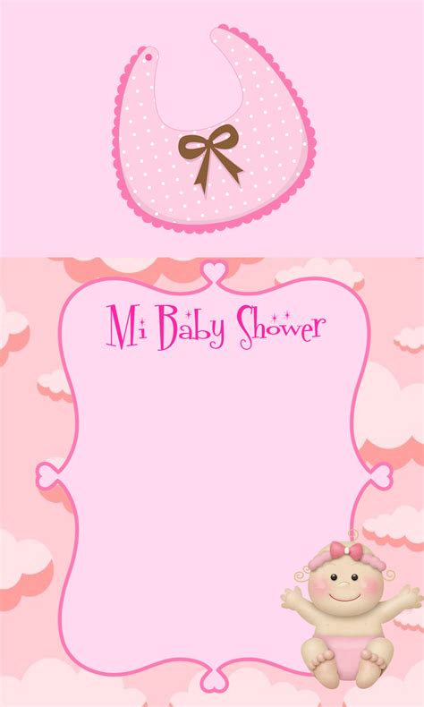 Tarjetas De Invitacion Baby Shower Ni A Descarga Gratis