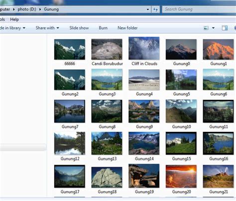 menampilkan gambar thumbnails  windows  tes tema