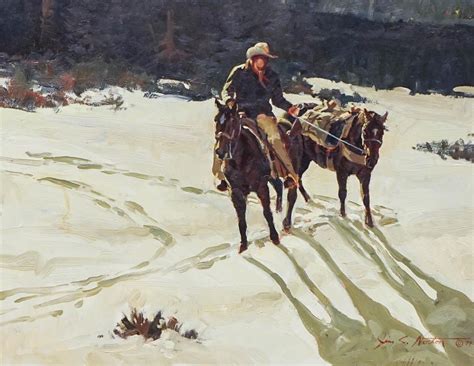 Jim Norton Packing Into The Line Camp Mutualart