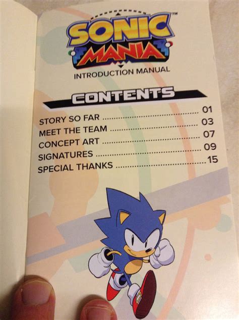 Sonic Mania Introduction Manual by DazzyADeviant on DeviantArt