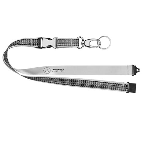 Originele Mercedes Benz Zilveren AMG Motorsport Lanyard