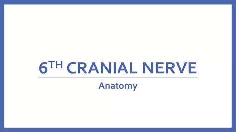 6th Nerve Palsy Ppt