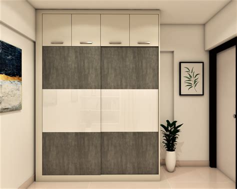 Modern Wardrobe Design With Additional Lofts Livspace