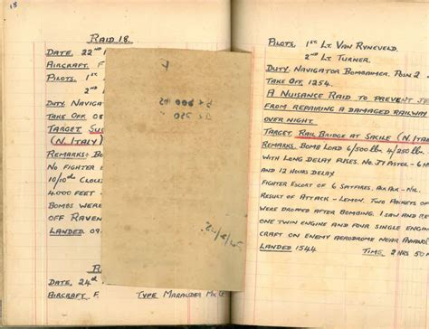 Lt D W Gay S War Effort Raid