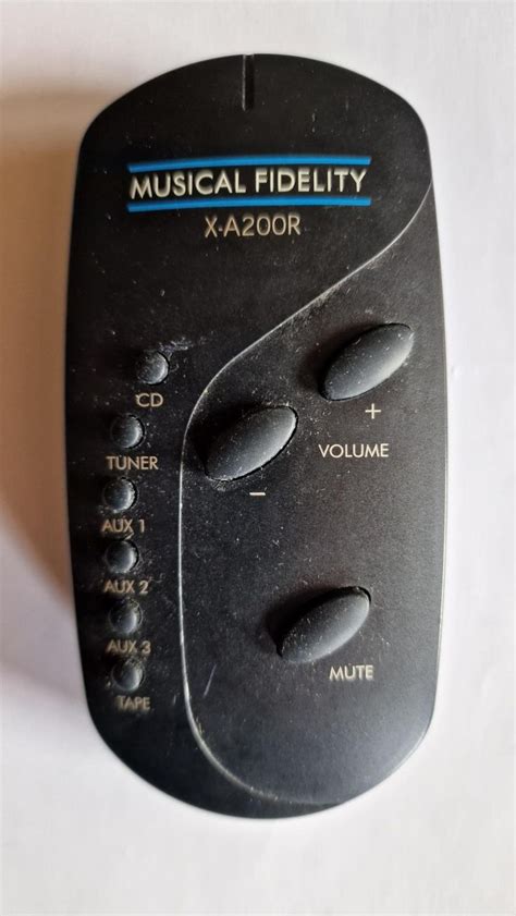 Musical Fidelity X A200R Remote Control Job Reference Handset Sound